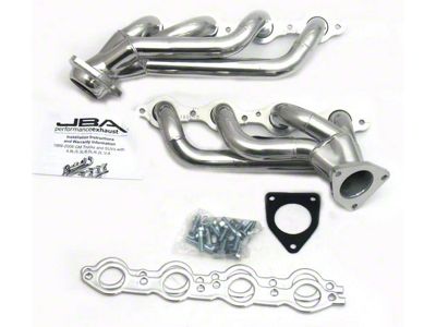 JBA 1-5/8-Inch Shorty Headers; Silver Ceramic (07-14 Tahoe w/o EGR)