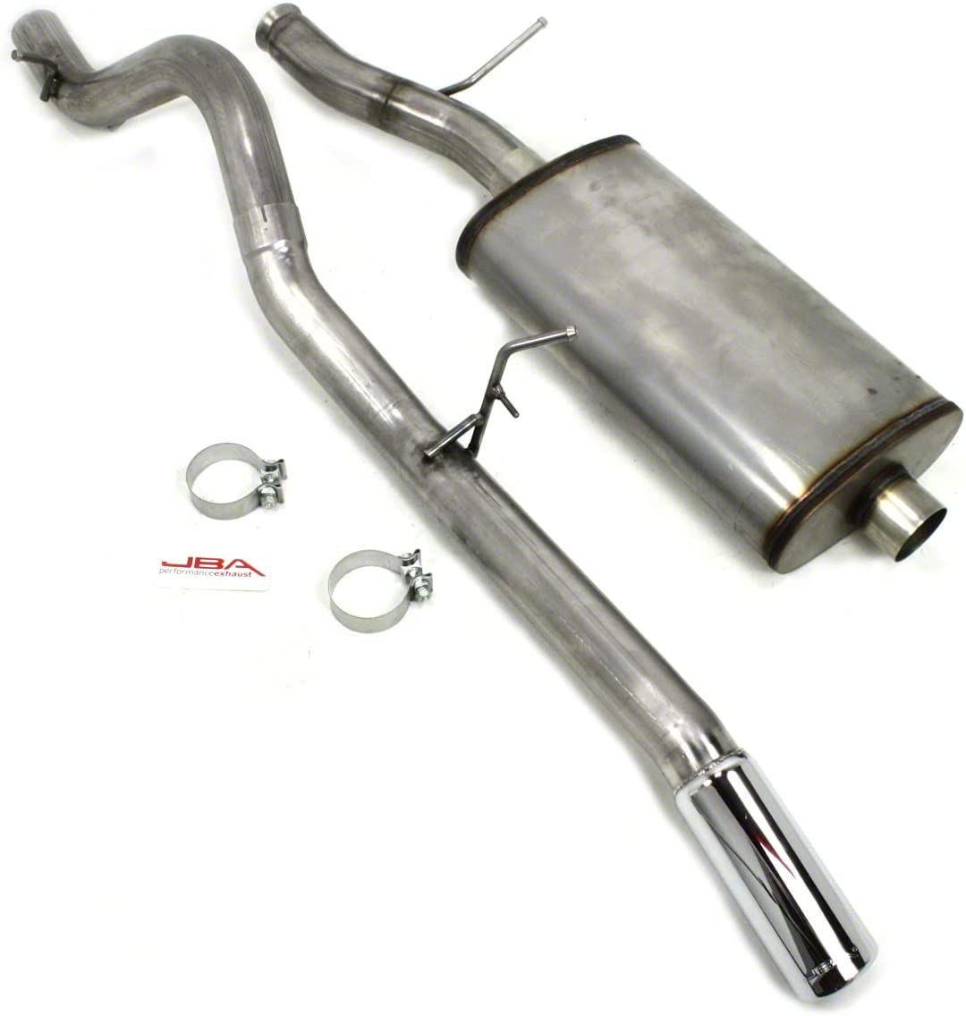 JBA Yukon Single Exhaust System with Polished Tip; Rear Exit 403052