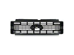 JC April Upper Replacement Grille; Glossy Black (23-26 F-250 Super Duty XL)