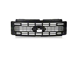 JC April Upper Replacement Grille; Matte Black (23-26 F-250 Super Duty)