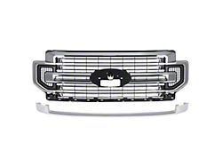 JC April Upper Replacement Grille; Chrome (20-22 F-350 Super Duty)