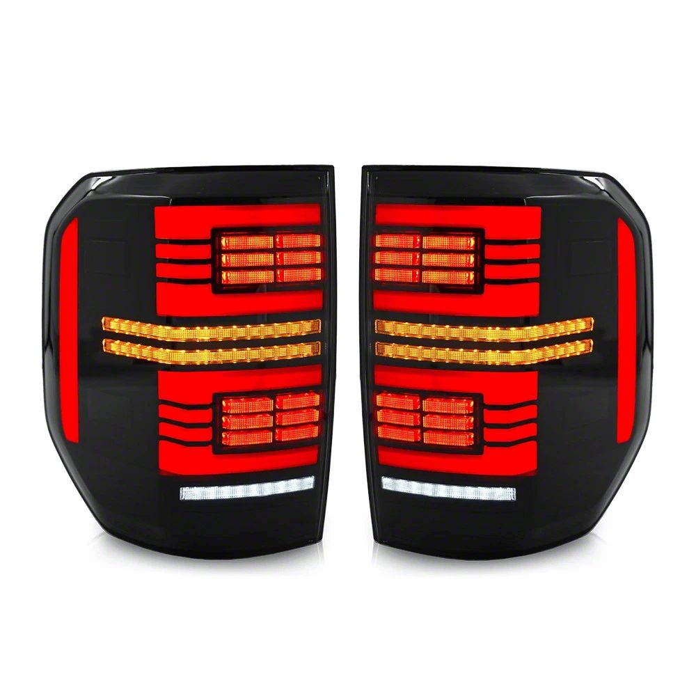 JC April Maverick LED Tail Lights; Black Housing; Smoked Lens TL