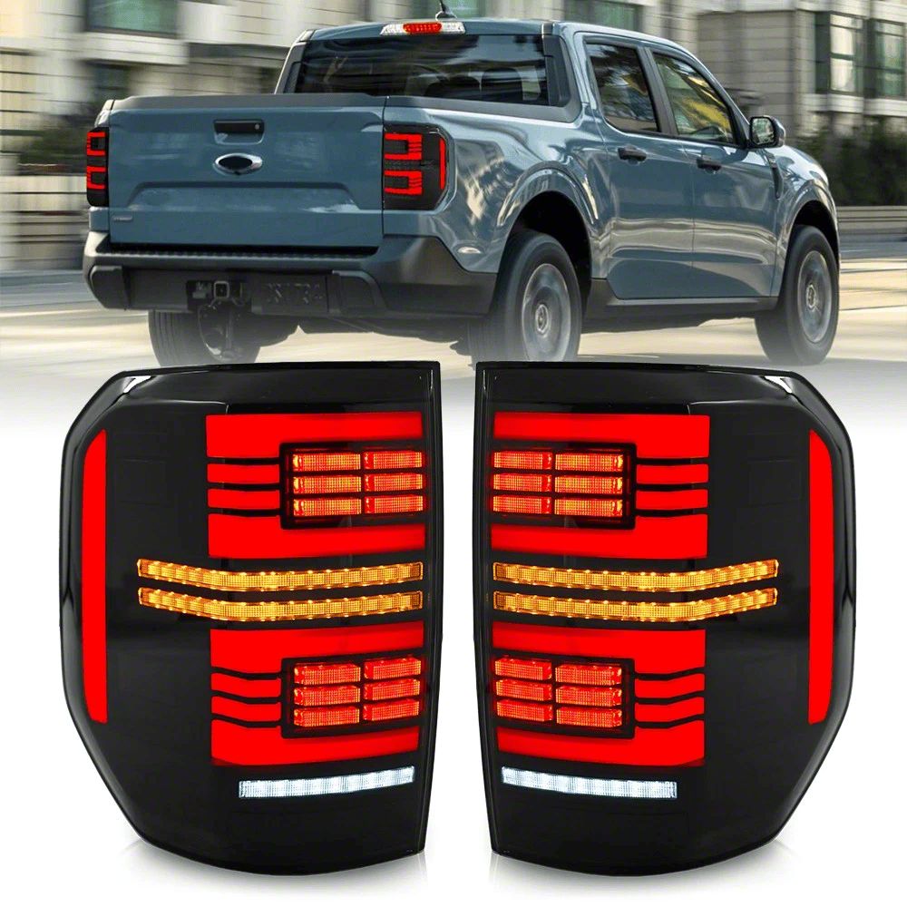 JC April Maverick LED Tail Lights; Black Housing; Smoked Lens TL