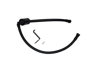 J&L 3.0 Oil Separator; Black Anodized; Passenger Side (23-25 7.3L F-250 Super Duty)