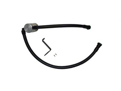 J&L 3.0 Oil Separator; Clear/Satin Anodized; Passenger Side (23-25 7.3L F-250 Super Duty)