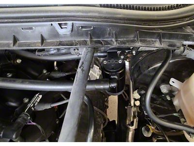 J&L 3.0 Oil Separator; Black Anodized; Passenger Side (17-22 6.2L, 7.3L F-350 Super Duty)