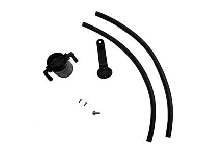 J&L 3.0 Oil Separator; Black Anodized; Driver Side (22-24 2.0L EcoBoost Maverick)