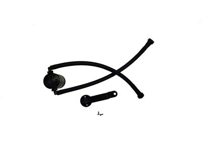 J&L 3.0 Oil Separator; Clear/Satin Anodized; Driver Side (14-18 4.3L Silverado 1500)