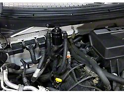 J&L 3.0 Oil Separator; Black Anodized; Passenger Side (10-14 6.2L F-150; 11-14 5.0L F-150)