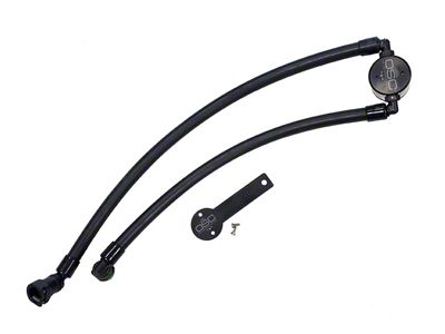 J&L 3.0 Oil Separator; Black Anodized; Passenger Side (21-24 RAM 1500 TRX)