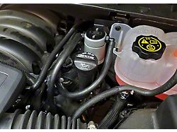 J&L 3.0 Oil Separator; Clear/Satin Anodized; Driver Side (19-25 V8 Silverado 1500)