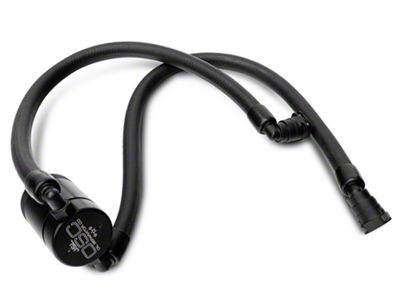 J&L 3.0 Oil Separator; Black Anodized; Passenger Side (11-25 2.7L/3.5L EcoBoost, 5.0L F-150)