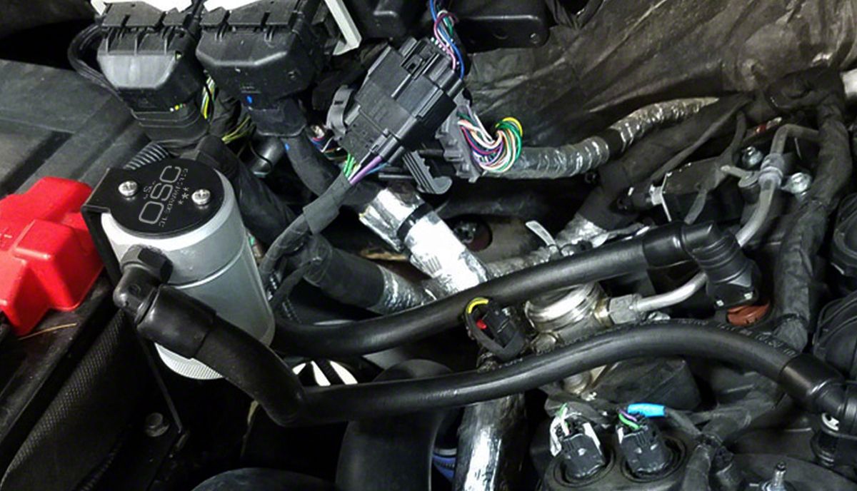 thumbnail image 2 of Black Oil Catch Can & Separator Kit For Ford F-150 (2.7L, 3.5L EcoBoost, 5.0L) & Raptor 2 of 3