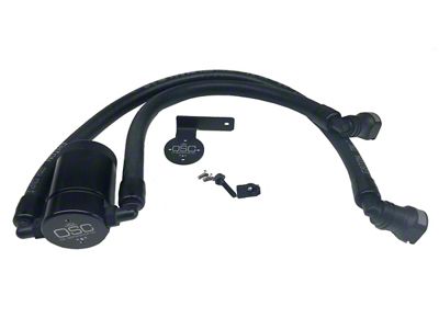 J&L 3.0 Oil Separator; Black Anodized; Driver Side (10-14 6.2L F-150 Raptor; 11-17 5.0L F-150)