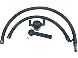 J&L 3.0 Oil Separator; Black Anodized; Passenger Side (09-18 5.7L RAM 1500)