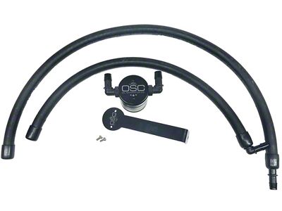 J&L 3.0 Oil Separator; Black Anodized; Passenger Side (09-18 5.7L RAM 1500)