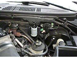 J&L 3.0 Oil Separator; Clear/Satin Anodized; Driver Side (99-03 F-150 Lightning; 02-03 F-150 Harley Davidson)