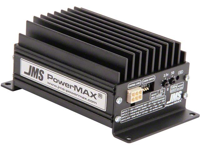 JMS PowerMAX V2 FuelMAX Fuel Pump Voltage Booster; Universal Dual Output (97-24 F-150)