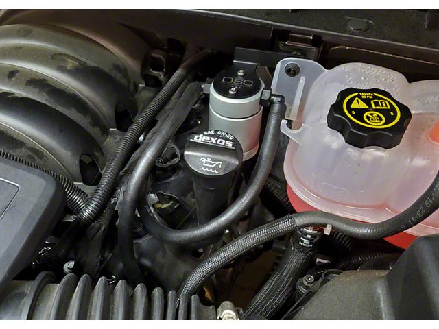 J&L 3.0 Oil Separator; Clear/Satin Anodized; Driver Side (21-24 V8 Yukon)