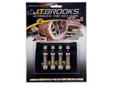 J.T. Brooks Automatic Tire Deflators PRO; Set of Four