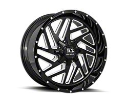 K2 Off-Road Rampage Gloss Black Milled 6-Lug Wheel; 22x10; -18mm Offset (15-20 F-150)