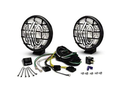 KC HiLiTES 6-Inch Apollo Pro Halogen Lights; Spot Beam (Universal; Some Adaptation May Be Required)