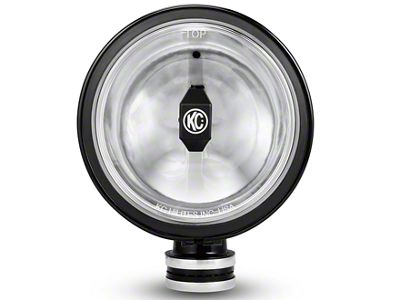 KC HiLiTES 6-Inch Black Gravity Daylight LED Round Light; Spot Beam (Universal; Some Adaptation May Be Required)