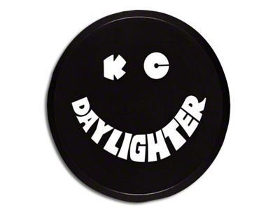 KC HiLiTES 6-Inch Daylighter/Slimlite Cover; Black and White