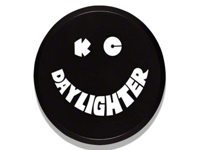 KC HiLiTES 6-Inch Daylighter/Slimlite Cover; Black and White