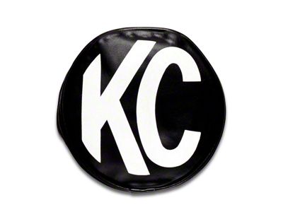 KC HiLiTES 8-Inch Round Light Soft Vinyl Cover; Black