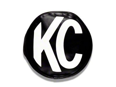 KC HiLiTES 8-Inch Round Light Soft Vinyl Cover; Black