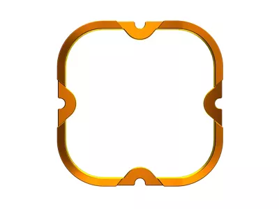 KC HiLiTES FLEX ERA 4 1-Bezel Light Ring; ED Coated Gold