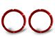 KC HiLiTES KC Flex Series Bezel Ring; Red