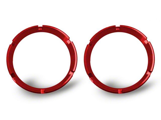 KC HiLiTES KC Flex Series Bezel Ring; Red