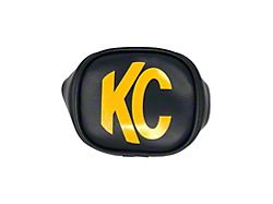 KC HiLiTES 3-Inch G34/C-Series C3/LZR LED Cube Light Vinyl Covers; Black with Yellow KC Logo 