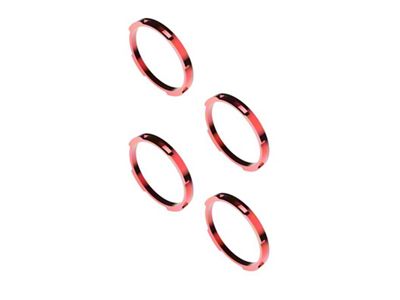 KC HiLiTES 10-Inch FLEX ERA LED Light Bar Bezel Kit; Red