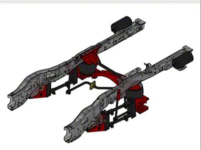 Kelderman Stock Height 4-Link Rear Air Suspension (17-22 4WD F-250 Super Duty w/ 3.50-Inch Rear Axle)