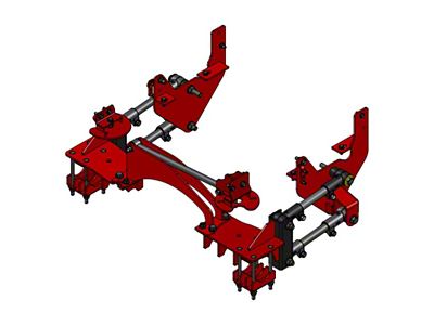 Kelderman Stock Height 4-Link Rear Air Suspension (11-16 4WD F-350 Super Duty SRW w/ 6-3/4-Foot Bed & 3.50-Inch Rear Axle)