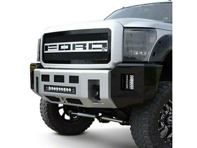 Kelderman Alpha Series Front Bumper with 20-Inch Light Bar Cutout for Stock Width Fender Flares; Bare Steel (19-24 RAM 2500)
