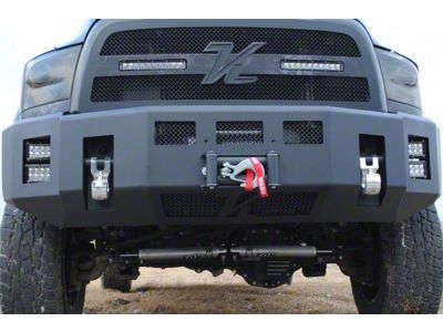 Kelderman Alpha Series Front Bumper with Winch Cutout for Stock Width Fender Flares; Bare Steel (19-24 RAM 2500)