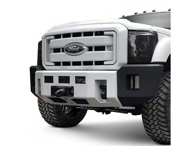 Kelderman Alpha Series Front Bumper with Winch Cutout for Stock Width Fender Flares; Bare Steel (19-24 RAM 3500)