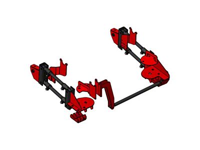 Kelderman Stock Height 4-Link Rear Air Suspension (13-18 4WD RAM 3500 w/o Air Ride)