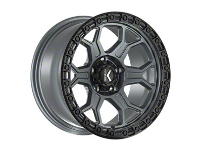 KG1 Forged BISHOP Matte Anthracite with Black Ring 6-Lug Wheel; 17x9; 0mm Offset (07-13 Silverado 1500)