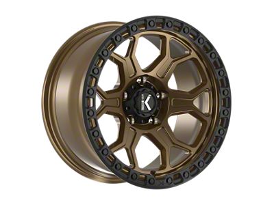 KG1 Forged BISHOP Matte Bronze with Black Ring 6-Lug Wheel; 17x9; 0mm Offset (07-13 Silverado 1500)