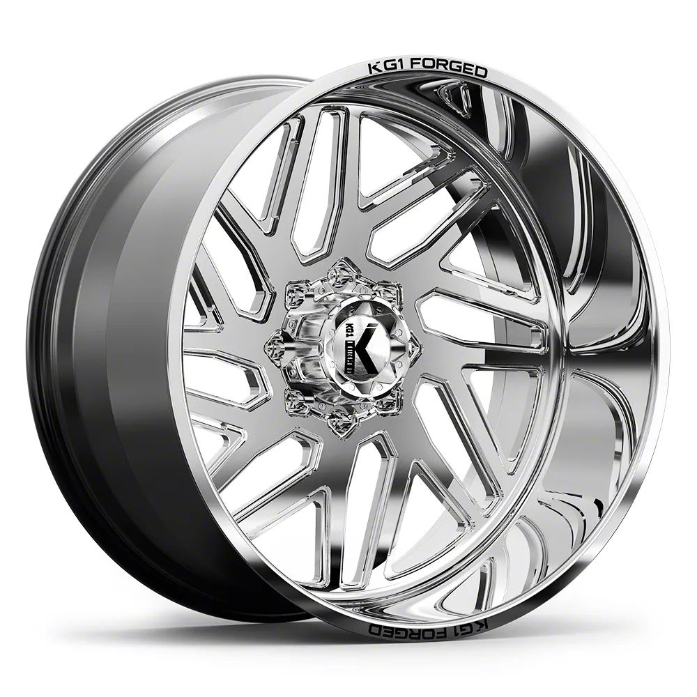 KG1 Forged Yukon YAZ Polished 6-Lug Wheel; Right Directional; 22x14 ...