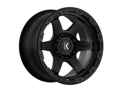 KG1 Forged LAUNCH Matte Black with Black Ring 8-Lug Wheel; 20x9.5; -12mm Offset (08-10 F-250 Super Duty)