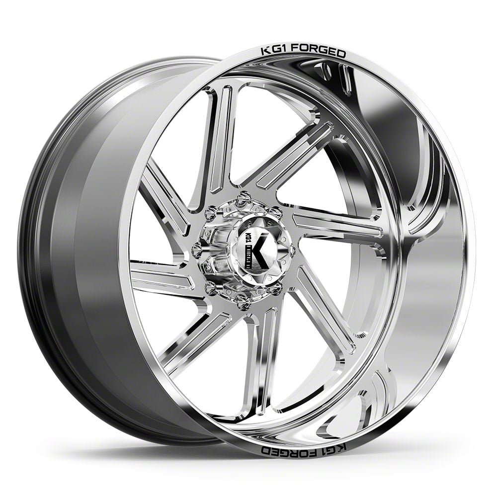 KG1 Forged Yukon SPOOL Polished 6-Lug Wheel; Right Directional; 20x14 ...