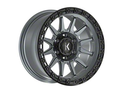KG1 Forged ADRENALINE Matte Anthracite with Black Ring 8-Lug Wheel; 20x9.5; -12mm Offset (19-26 RAM 2500)
