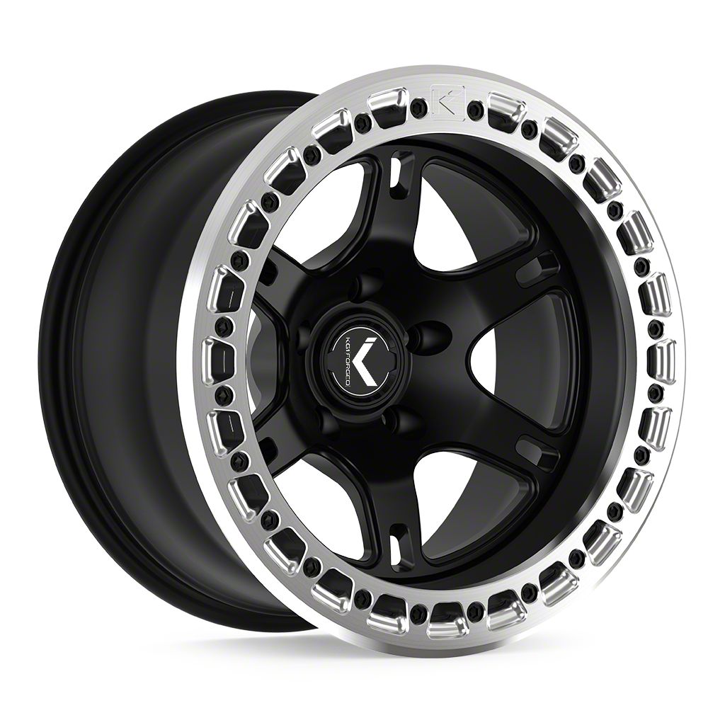 KG1 Forged Ranger HERAL BEADLOCK Milled 6-Lug Wheel; 17x9; -15mm Offset ...