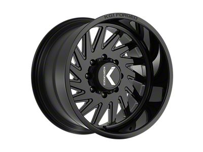 KG1 Forged OUTBURST Gloss Black 6-Lug Wheel; Right Directional; 24x11; -19mm Offset (99-06 Silverado 1500)